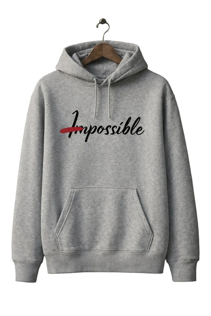 Hoodie streetwear gris Kusetsu Impossible crossed out design
