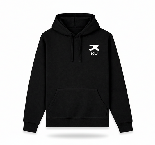 Hoodie streetwear noir Kusetsu Focus KU