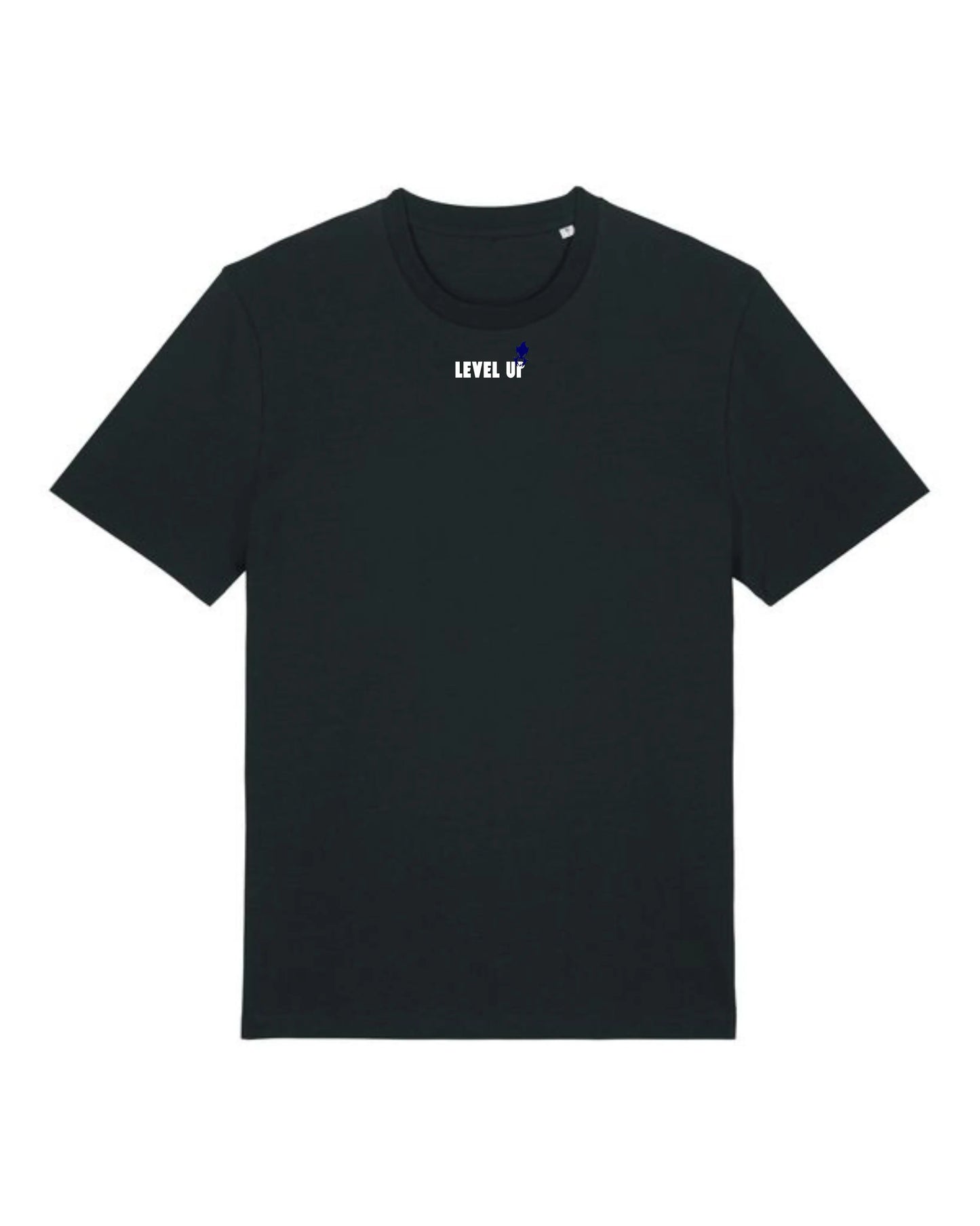 T-shirt noir Kusetsu Level Up logo blanc streetwear Solo leveling