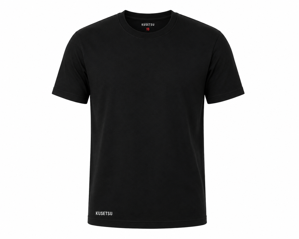 T-shirt noir Kusetsu Sabreur - coton streetwear unisexe